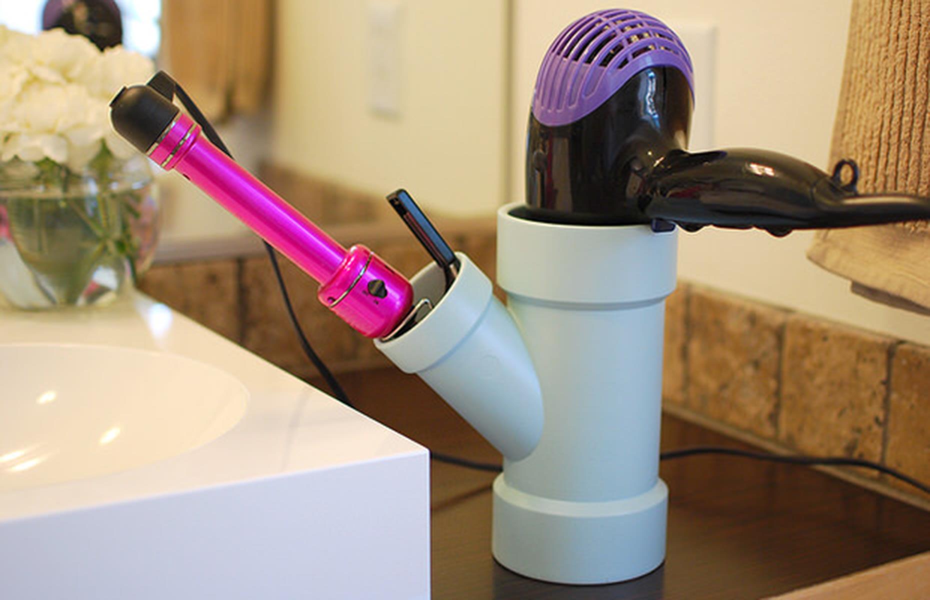 Store your hair tools easily 